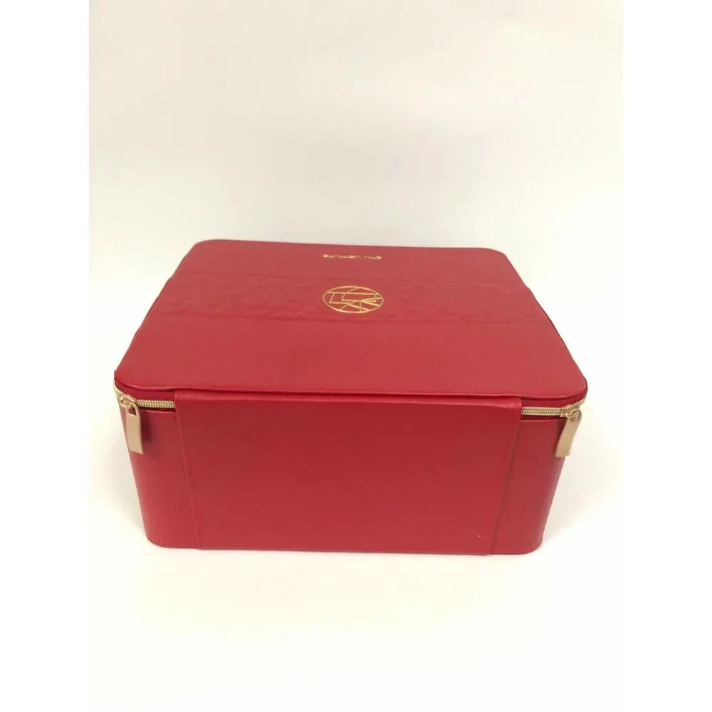 Shu Uemura Red Handheld Makeup Case Storage Box Cosmetic Bag